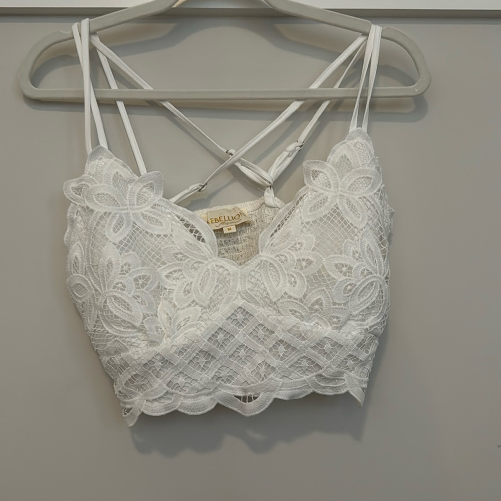 Rebellion Cross-back Crop Top